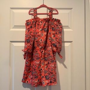 Girls’ off the shoulder shorts jumper